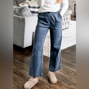 SPLENDID CHARCOAL ELASTIC WAIST PANTS